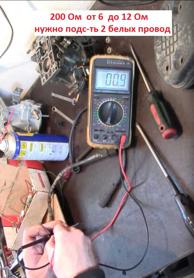 Схема подключения измерительного устройства к датчику