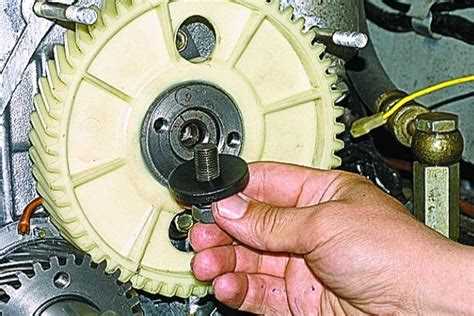 Проверка правильности монтажа шестерни